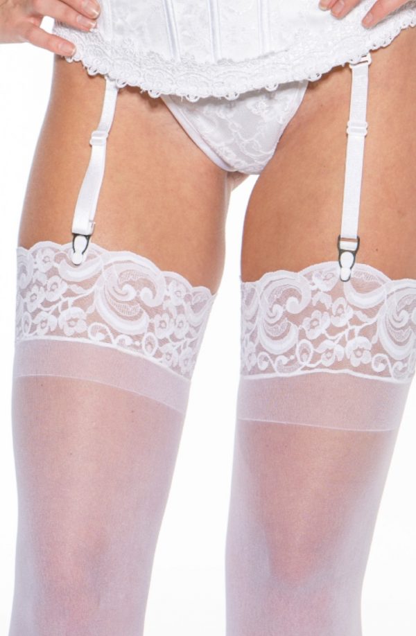 Shirley of Hollywood 90026 Lace Top Stockings OS - Image 3