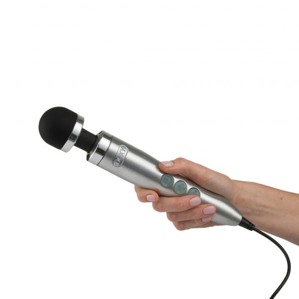Doxy Die Cast 3 Vibrator Compact Wand Brushed Metal - Image 2