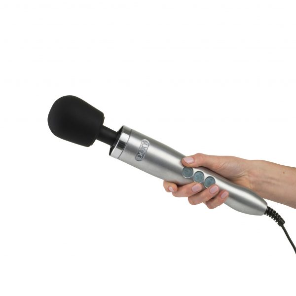 Doxy Die Cast Vibe Messager Plug In Vibrator Brushed Metal - Image 3