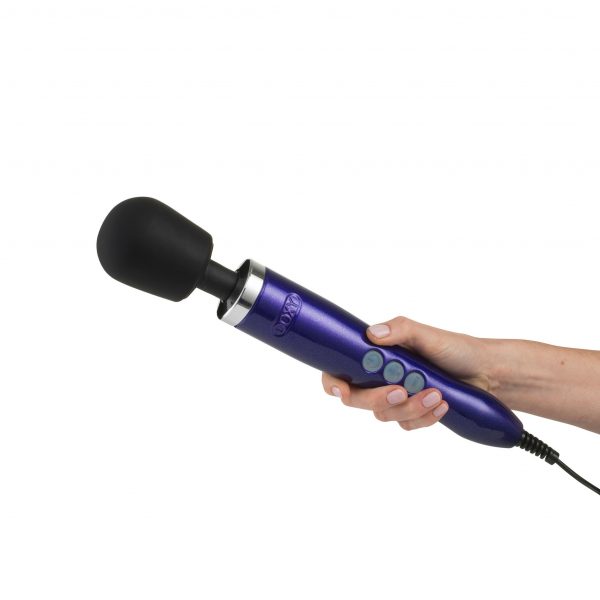 Doxy Die Cast Plug-In Vibe Messager Vibrator Purple - Image 3
