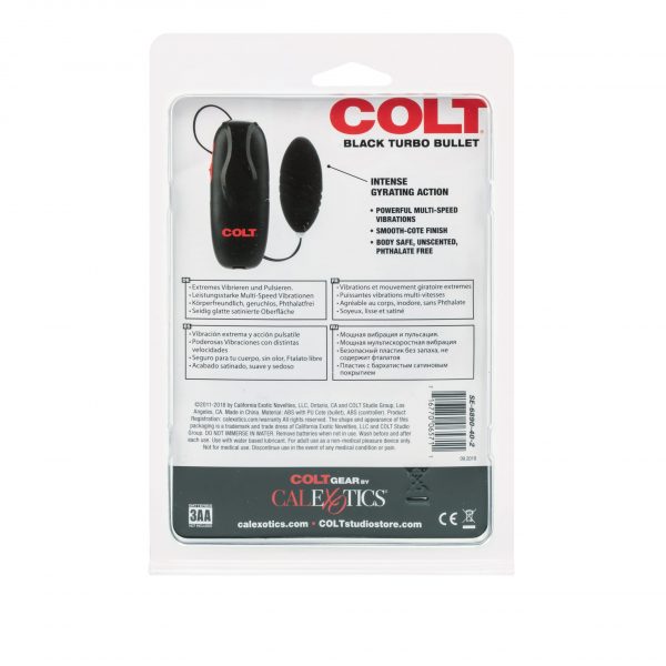 COLT Turbo Bullet Love Egg Vibrator Black - Image 3