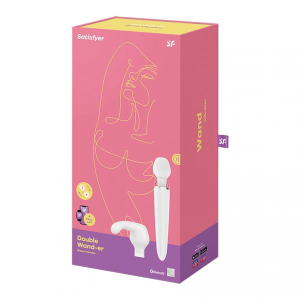 Satisfyer Double Wand-er White including Bluetooth & App - Image 2