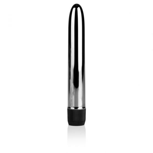 COLT 6.25" Sleek Smooth Metal Rod Vibrator Silver - Image 3