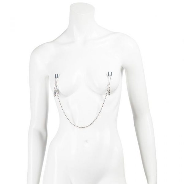 Fifty Shades Darker At My Mercy Beaded Chain Nipple Clamps - Image 2