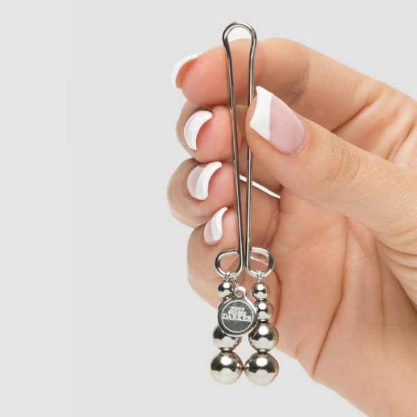 Fifty Shades Darker Just Sensation Beaded Clitoral Clamp - Image 3