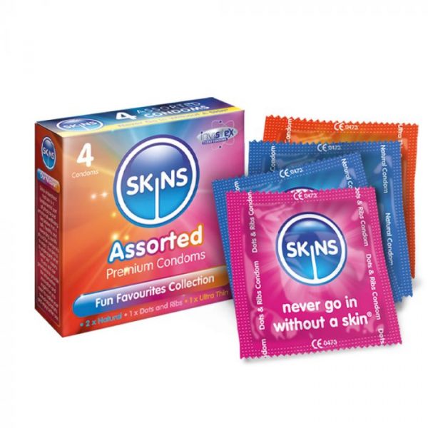 Skins Condoms Assorted 4 Pack - D&R, NAT, UT - Image 2