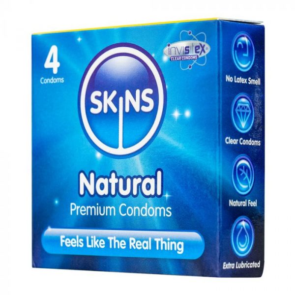 Skins Condoms Natural 4 Pack - Image 2