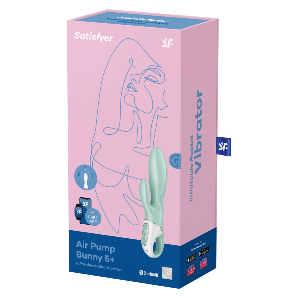 Satisfyer - Air Pump Bunny Vibrator 5 Connect App Mint - Image 4