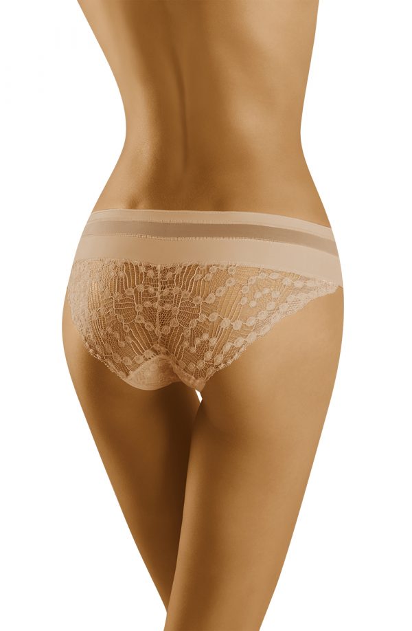 Wolbar Leda Patterned Full Back Panty Brief Beige - Image 2