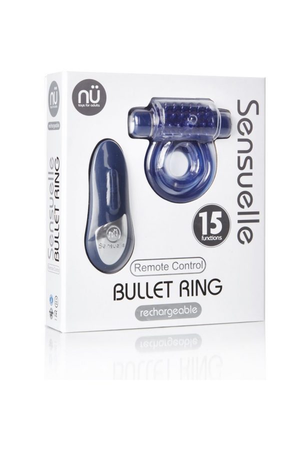 Nu Sensuelle Remote Control 15 Function Cock Ring Blue