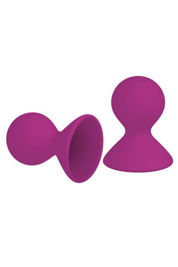 Me You Us Dual Masseuse Silicone Nipple Suckers 2 Pack Purple